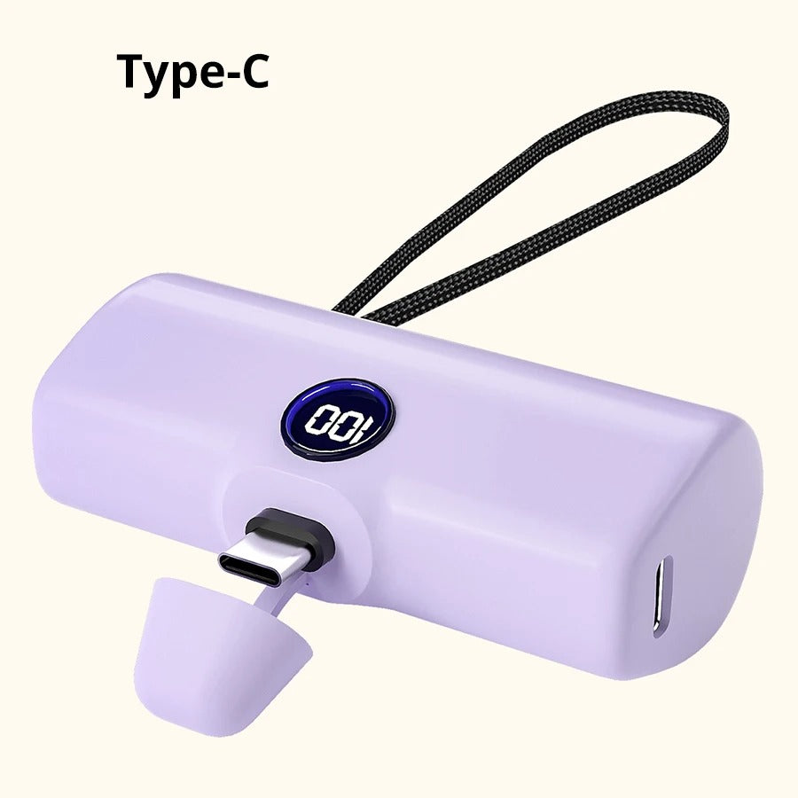 Liboer Mini Power Bank 5000mAh – Fast Charging LED Display