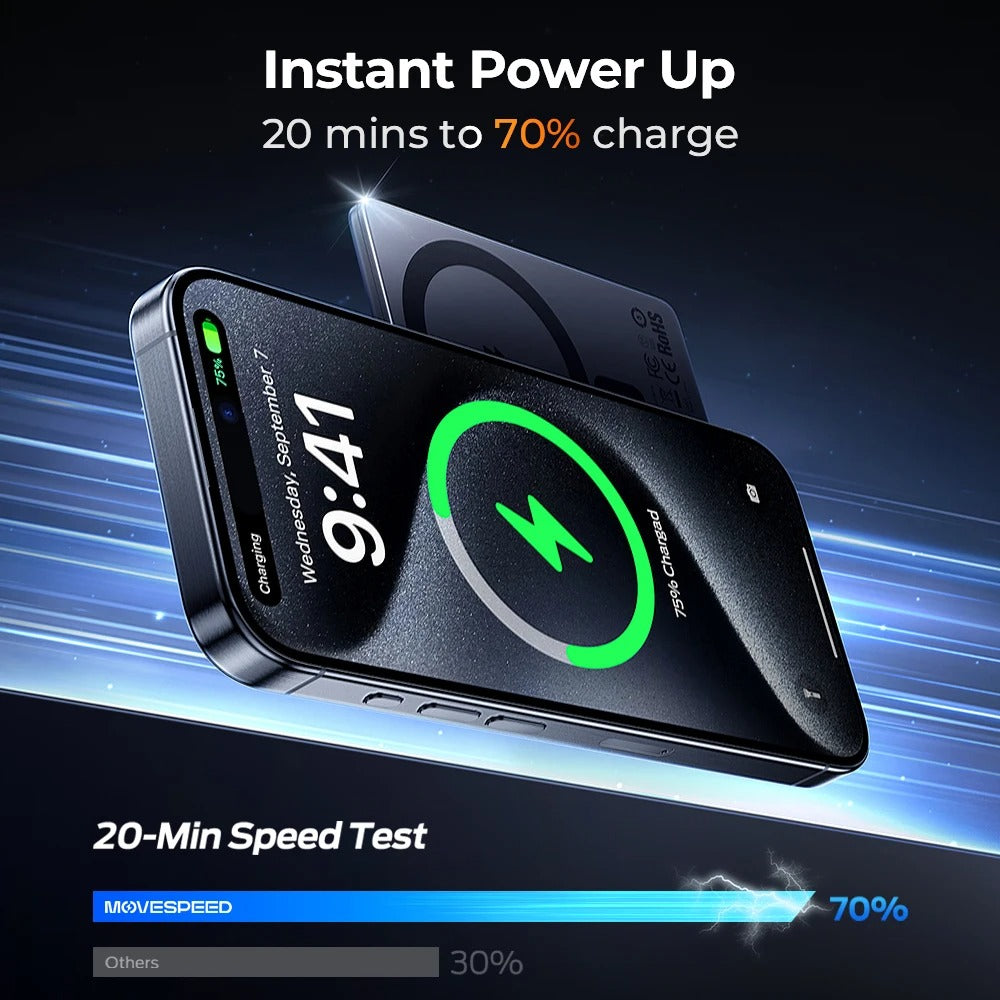 MOVESPEED S10 Slim Magnetic Power Bank 10000mAh