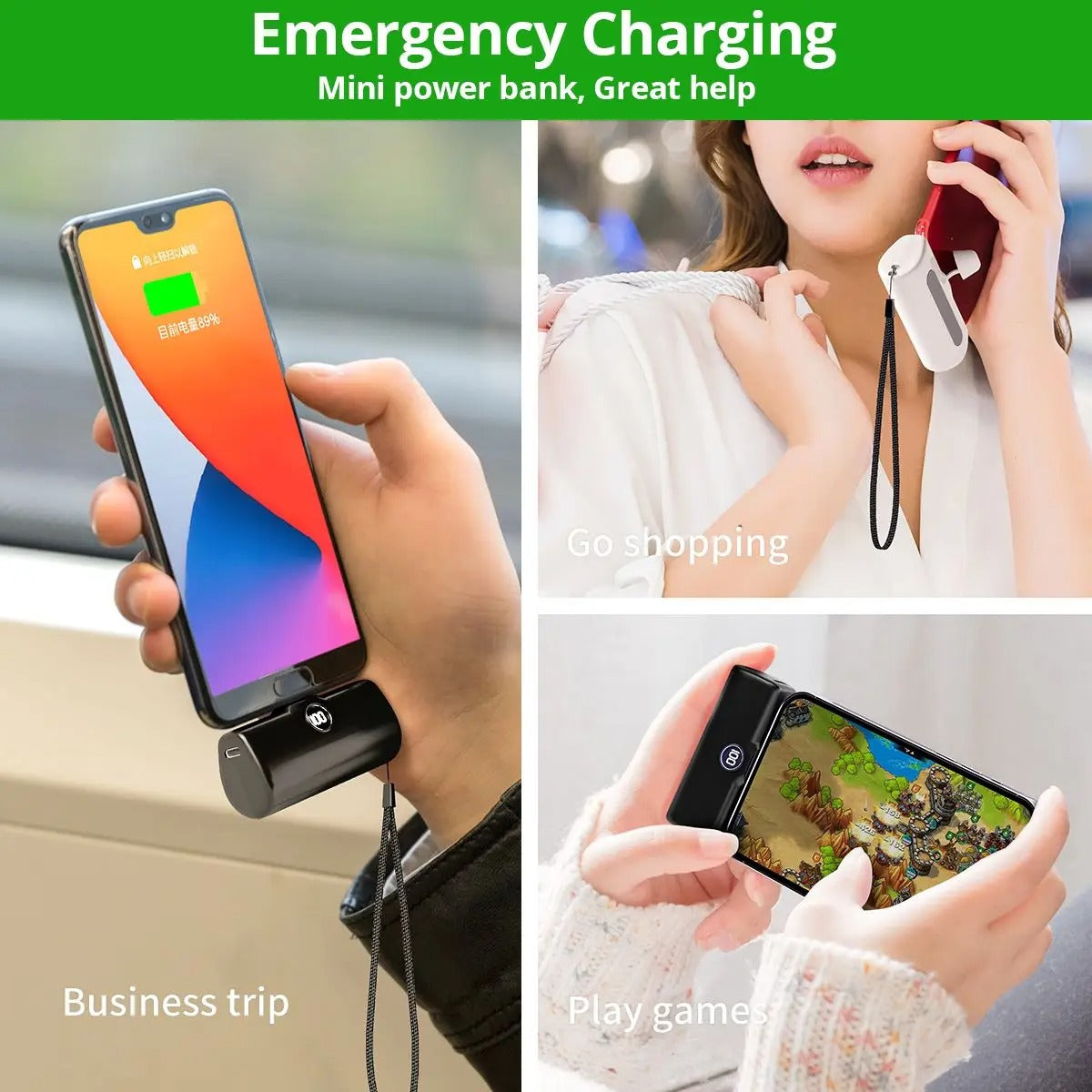 Liboer Mini Power Bank 5000mAh – Fast Charging LED Display