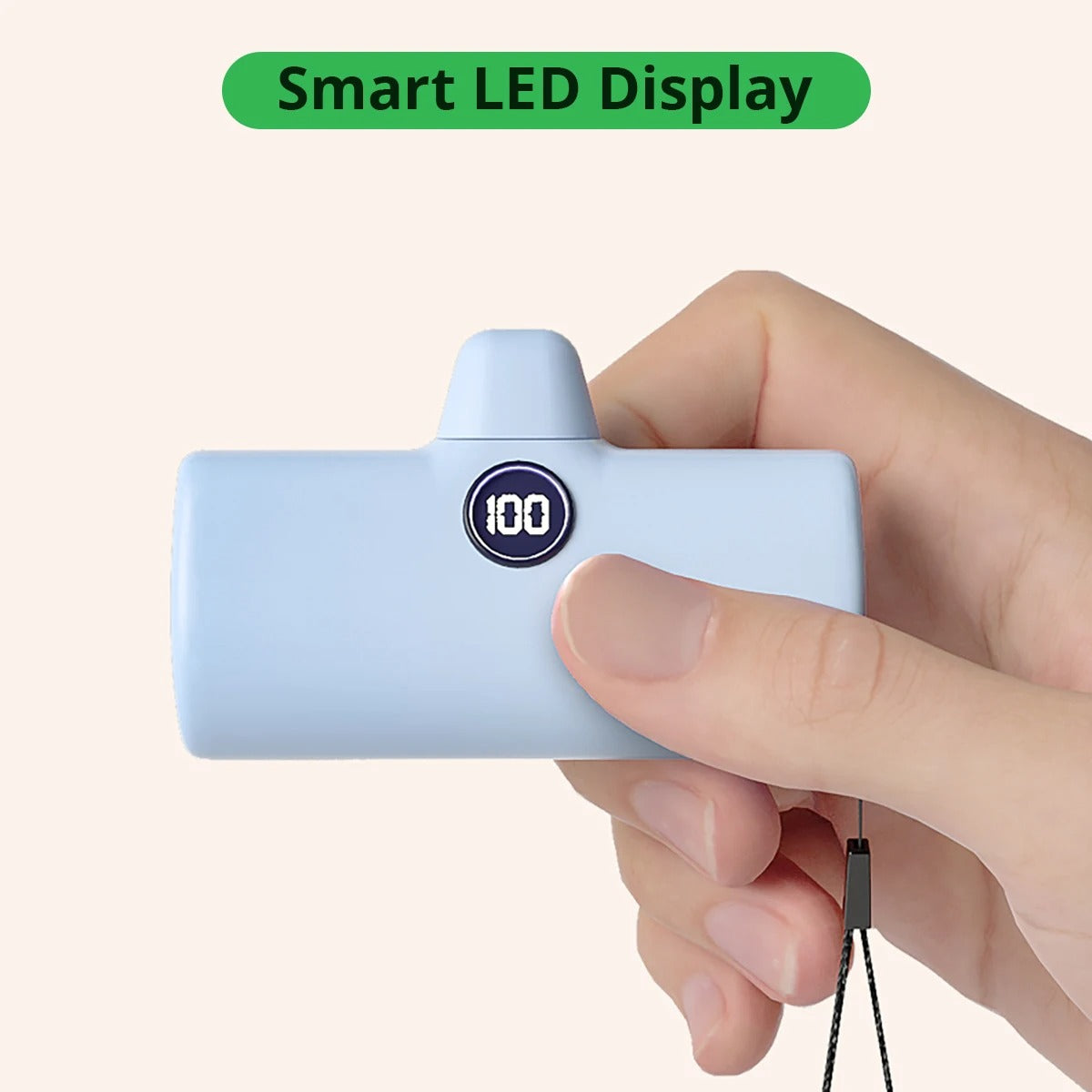 Liboer Mini Power Bank 5000mAh – Fast Charging LED Display