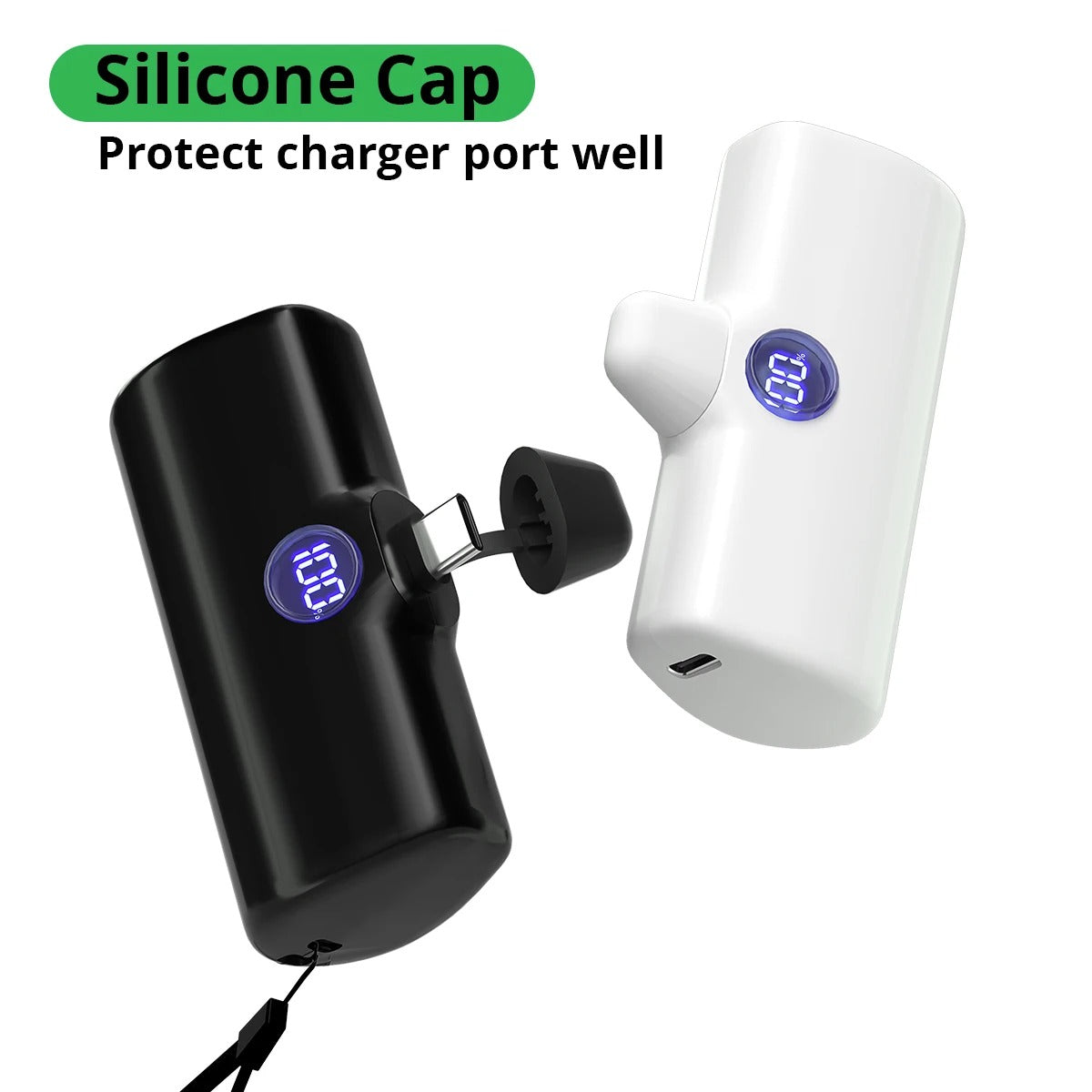 Liboer Mini Power Bank 5000mAh – Fast Charging LED Display