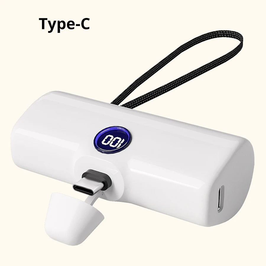 Liboer Mini Power Bank 5000mAh – Fast Charging LED Display