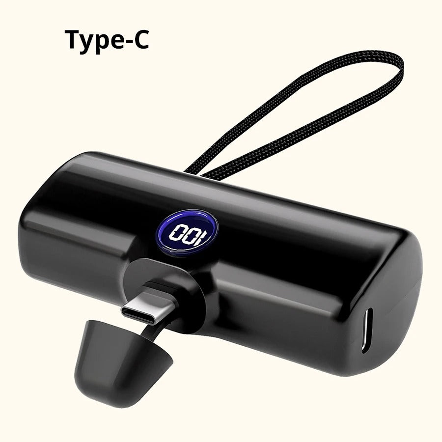 Liboer Mini Power Bank 5000mAh – Fast Charging LED Display