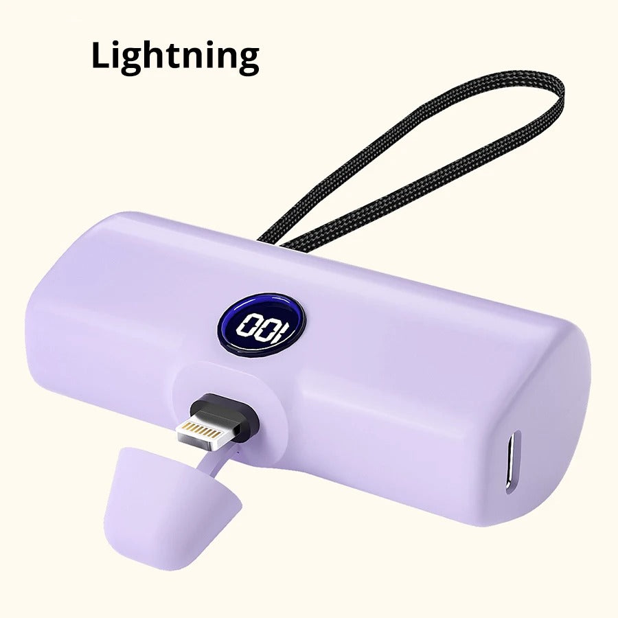 Liboer Mini Power Bank 5000mAh – Fast Charging LED Display