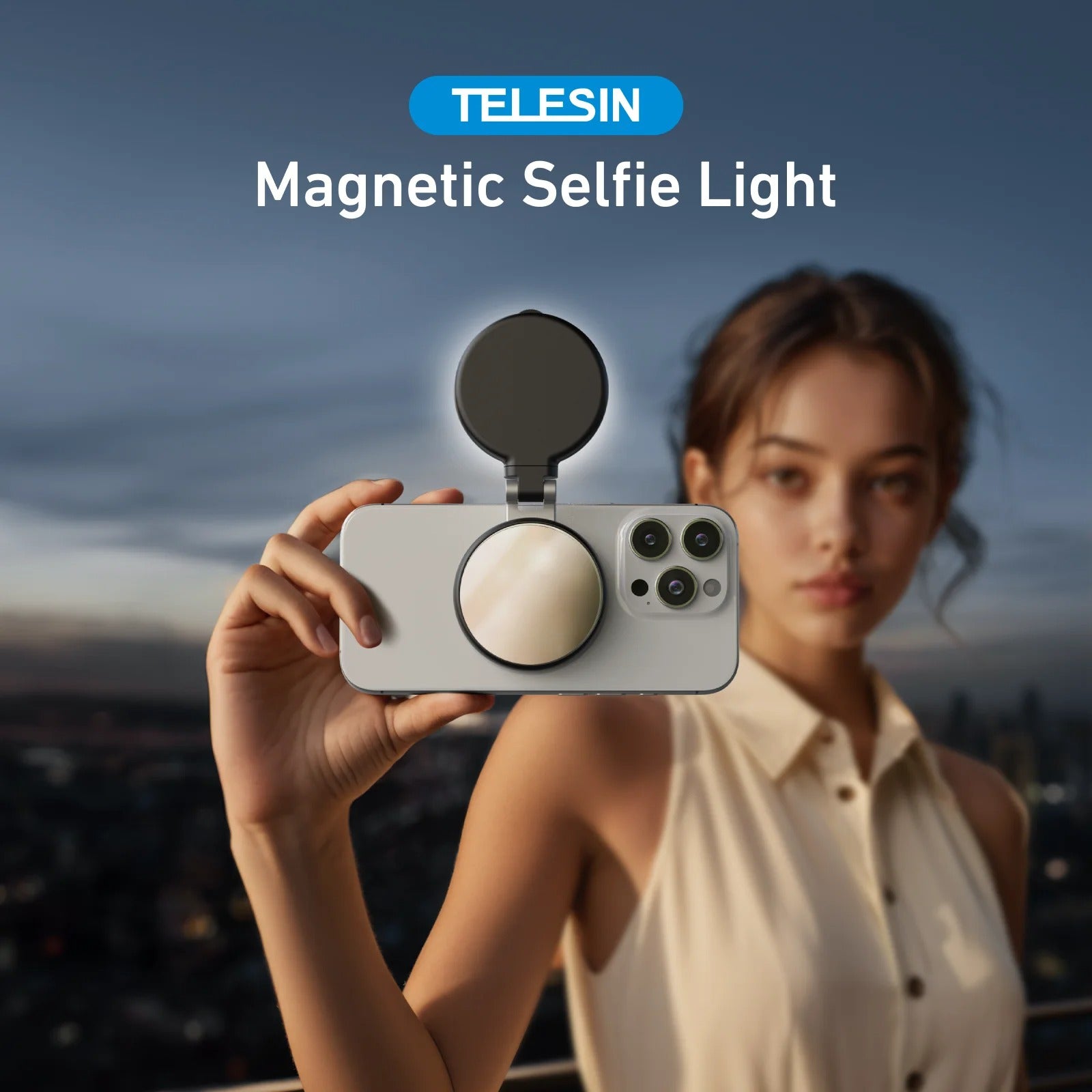 TELESIN Magnetic Mini Selfie Light for Smartphones
