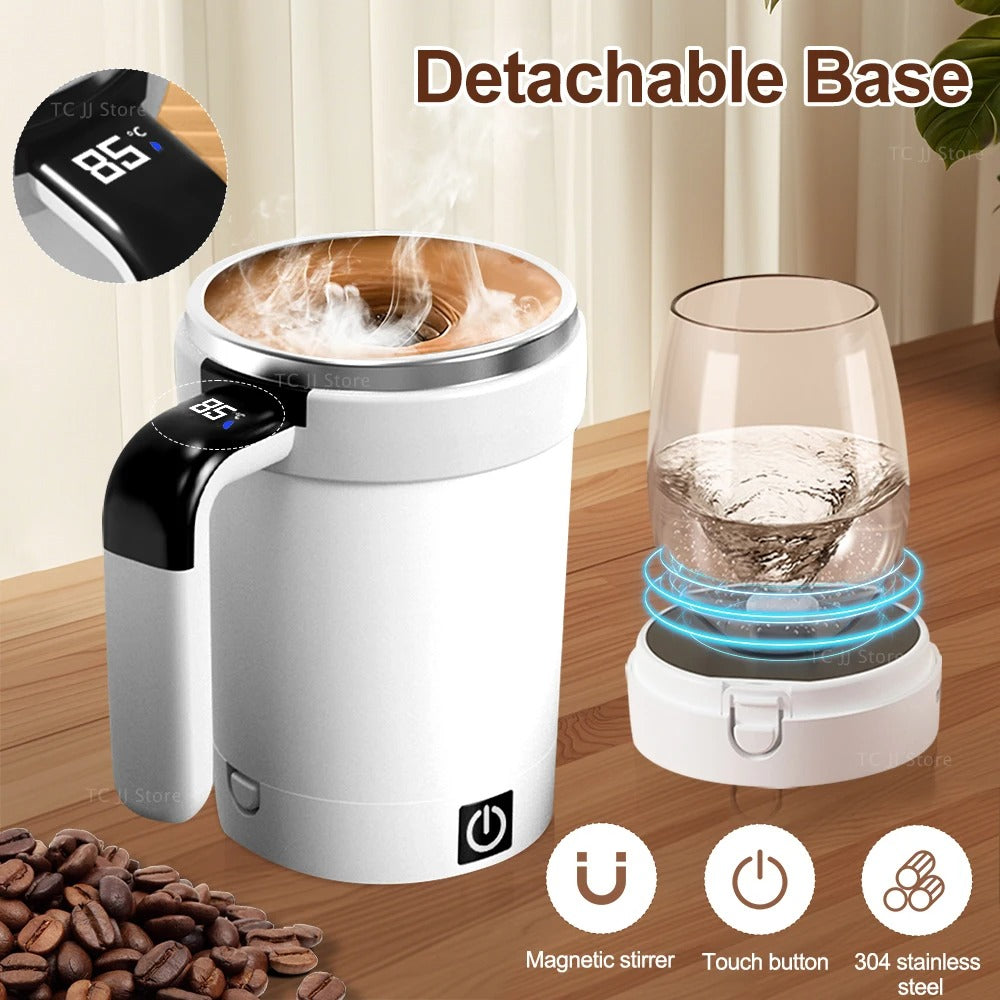 Automatic Self-Stirring Coffee Mug 380ML – USB Magnetic Mixer