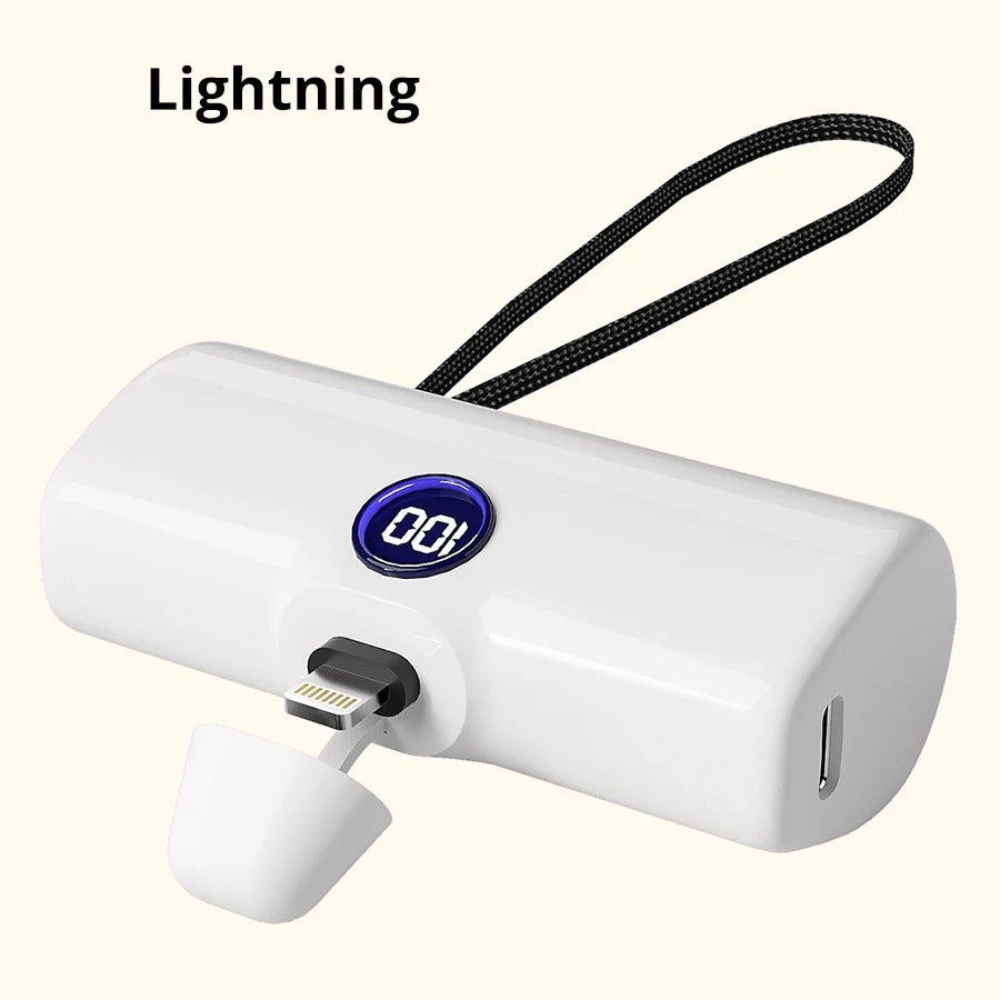 Liboer Mini Power Bank 5000mAh – Fast Charging LED Display