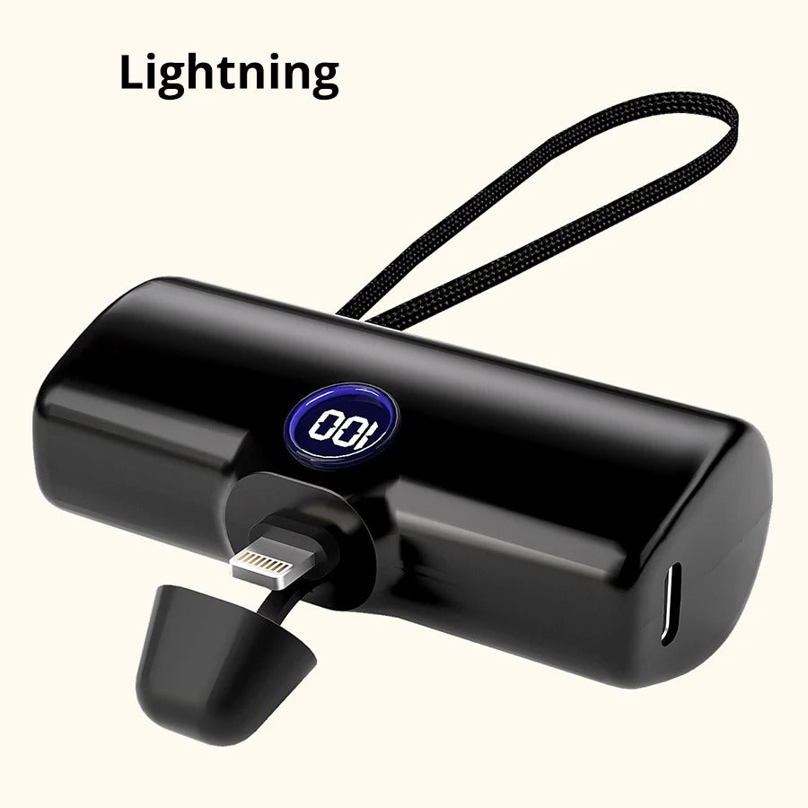 Liboer Mini Power Bank 5000mAh – Fast Charging LED Display