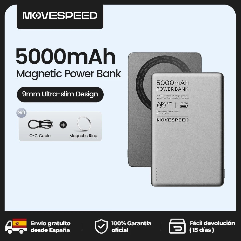 MOVESPEED S10 Slim Magnetic Power Bank 10000mAh