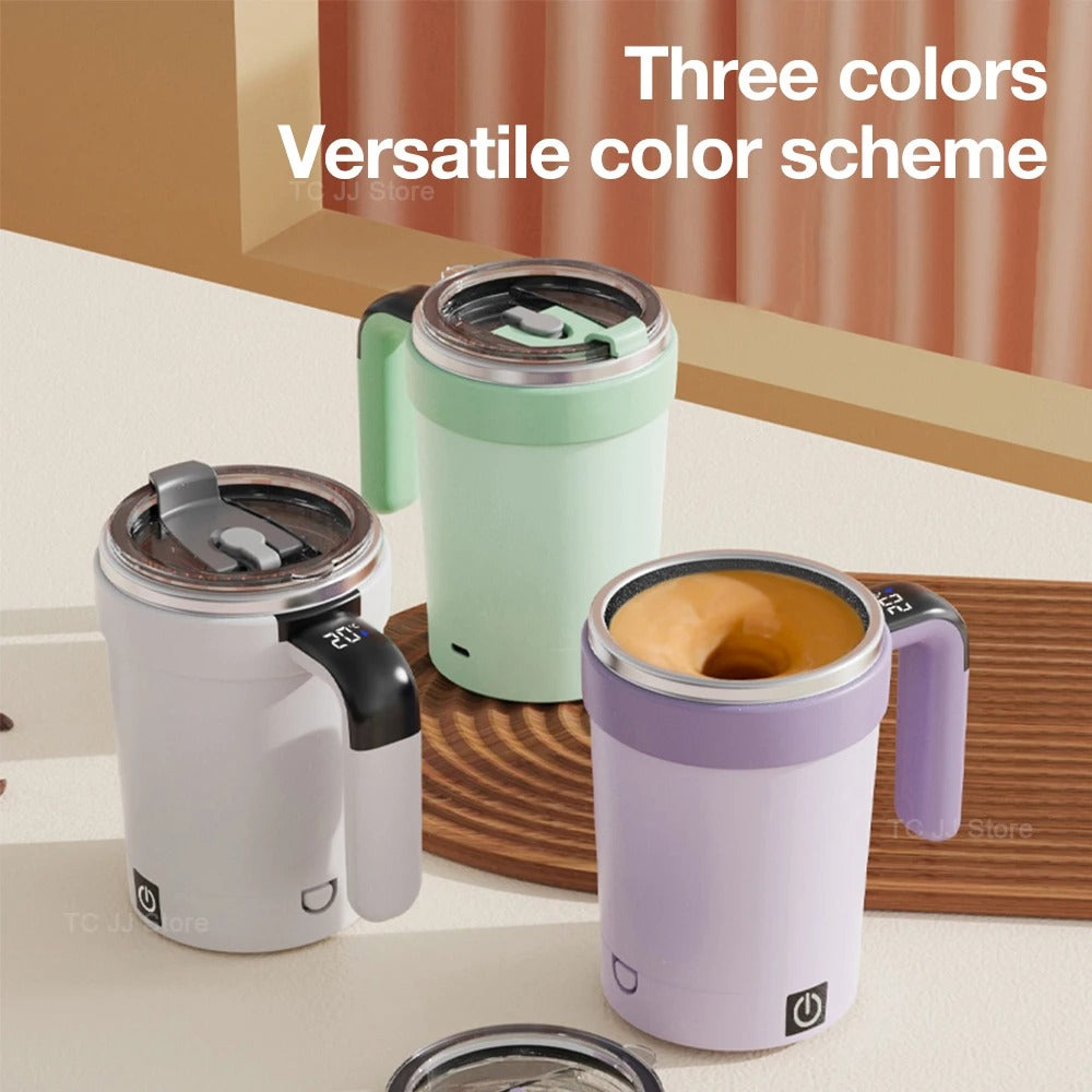 Automatic Self-Stirring Coffee Mug 380ML – USB Magnetic Mixer